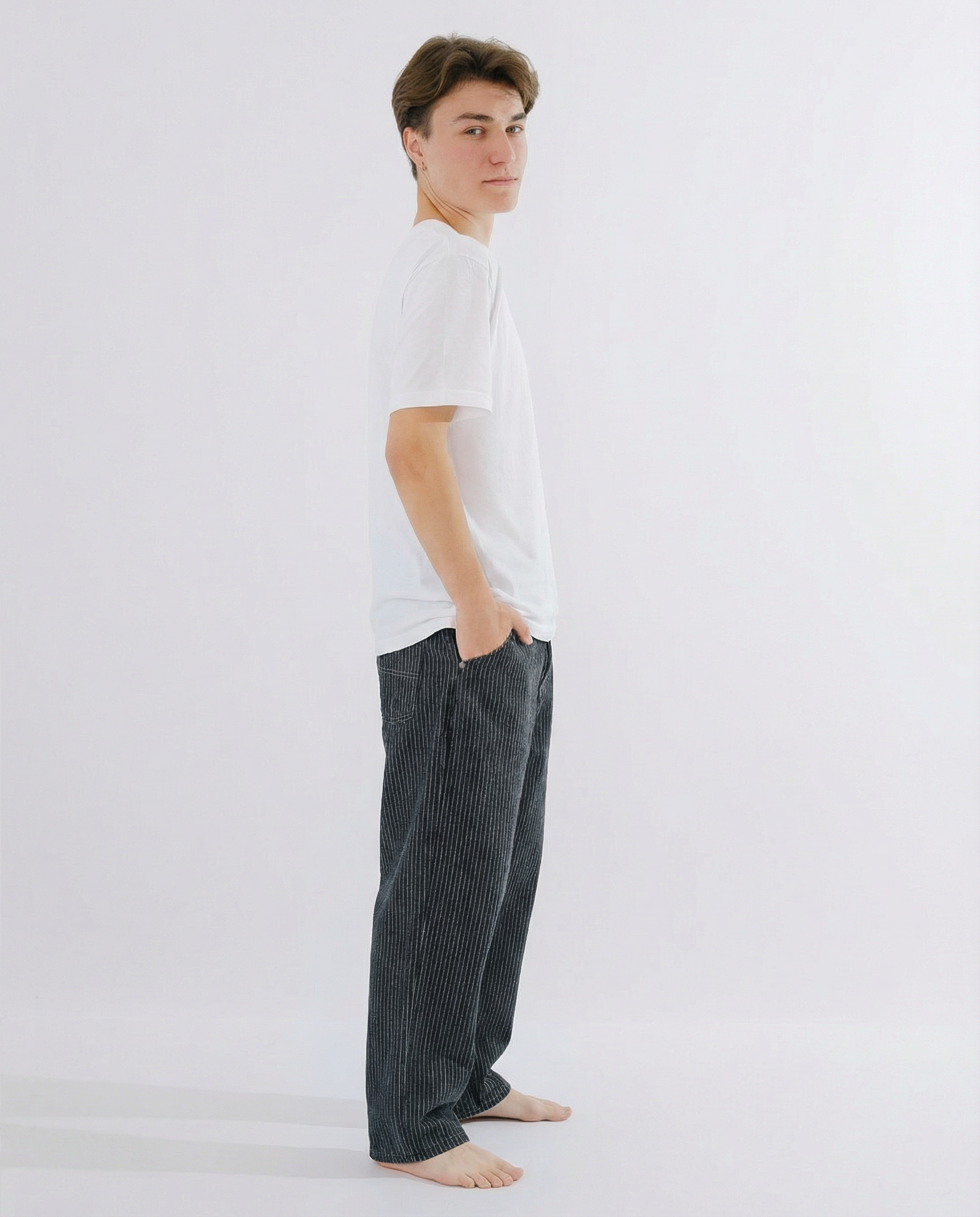 Pinstripe Trousers