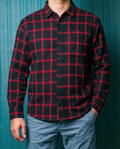 Red Noir Micro Check