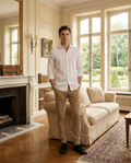 Soft Beige Slim Chino